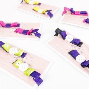 Set of 5 pairs of little girls’ hair clips